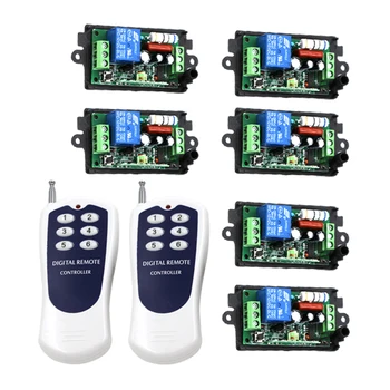 FREE SHIPPING New 2 Transmitters & 6 Receivers 220V 10A 1 Channel Wireless Relay Remote Control Switch RF 315MHz/433MHz 3405
FREE SHIPPING New 2 Transmitters & 6 Receivers 220V 10A 1 Channel Wireless Relay Remote Control Switch RF 315MHz/433MHz 3405