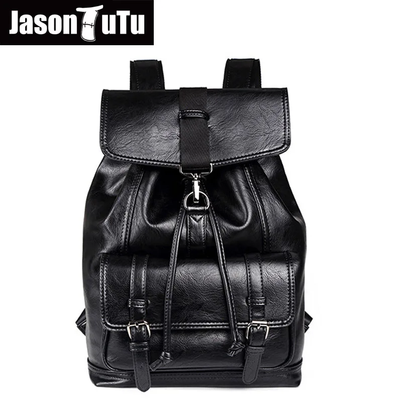 Drawstring double shoulder men's Backpack Good quality PU leather Black Backpack Boys student schoolbag New listing promotion
Drawstring double shoulder men's Backpack Good quality PU leather Black Backpack Boys student schoolbag New listing promotion