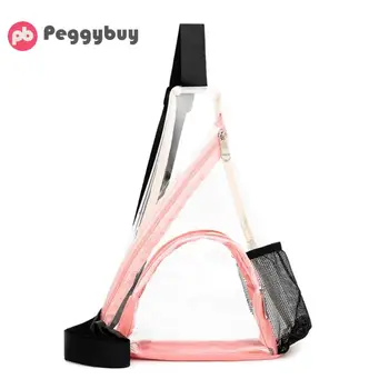 Teen Girls Fashion Casual Transparent PVC Mesh Pocket Chest Bags 2019 New Women Triangle Jelly Shoulder Crossbody Bags
Teen Girls Fashion Casual Transparent PVC Mesh Pocket Chest Bags 2019 New Women Triangle Jelly Shoulder Crossbody Bags
