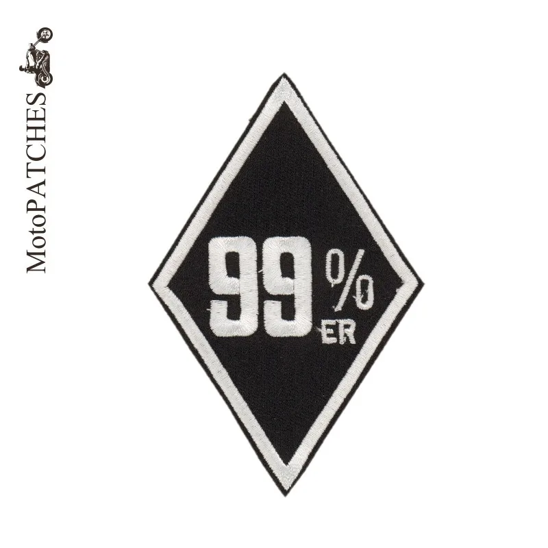 MotoPATCHES Black 99%er Embroidered Iron On Patches For Clothes Motorcycle Jacket Patches
MotoPATCHES Black 99%er Embroidered Iron On Patches For Clothes Motorcycle Jacket Patches