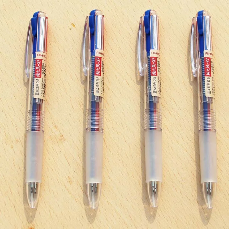 48 pcs/Lot Red Blue color pens for writing marker 0.5mm ballpoint pen Stationery Office school supplies Material escolar FB752
48 pcs/Lot Red Blue color pens for writing marker 0.5mm ballpoint pen Stationery Office school supplies Material escolar FB752