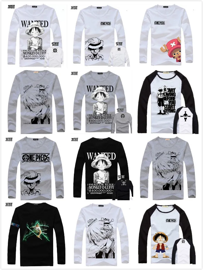 Designer Women Men's Anime One Piece Tony Chopper Black/White/Gray Cotton Long Sleeve Couple Shirt T-shirts Plus Size XXL
Designer Women Men's Anime One Piece Tony Chopper Black/White/Gray Cotton Long Sleeve Couple Shirt T-shirts Plus Size XXL