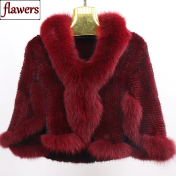 Lady Real Mink Fur Poncho Knitted 100% Natural Real Mink Fur Shawl Wiht Fox Fur Collar Pashmina Autumn Winter Mink Fur Scarfs 
Lady Real Mink Fur Poncho Knitted 100% Natural Real Mink Fur Shawl Wiht Fox Fur Collar Pashmina Autumn Winter Mink Fur Scarfs