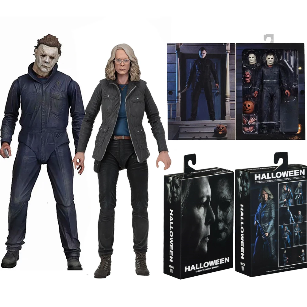 Original NECA Halloween Ultimate Laurie Strode Michael Myers Pumpkin With LED Light Action Figure Toys Doll Gife
Original NECA Halloween Ultimate Laurie Strode Michael Myers Pumpkin With LED Light Action Figure Toys Doll Gife