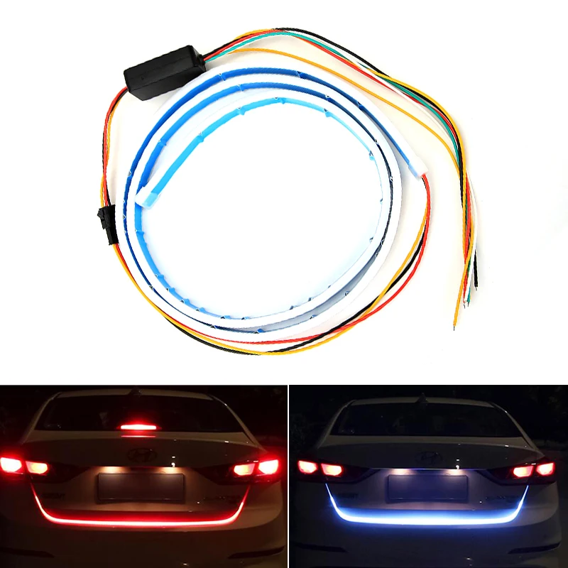 Car LED Strip Turn Signal Multicolor RGB Rear Trunk Tail Box Light Warning LED Strip Lighting 120cm Car Styling DRL
Car LED Strip Turn Signal Multicolor RGB Rear Trunk Tail Box Light Warning LED Strip Lighting 120cm Car Styling DRL
