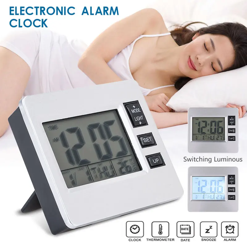 Stylish Backlight LED Alarm Clock for Digital Alarm Clock Kids Alarm Clock for W/ Temperature Digital Wall Clock Date Display
Stylish Backlight LED Alarm Clock for Digital Alarm Clock Kids Alarm Clock for W/ Temperature Digital Wall Clock Date Display