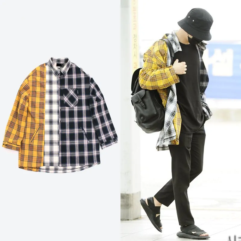 kpop Blackpink SUGA shirt women Retro Harajuku early autumn long-sleeve shirt exo loose plaid shirt Korean loose female clothes
kpop Blackpink SUGA shirt women Retro Harajuku early autumn long-sleeve shirt exo loose plaid shirt Korean loose female clothes