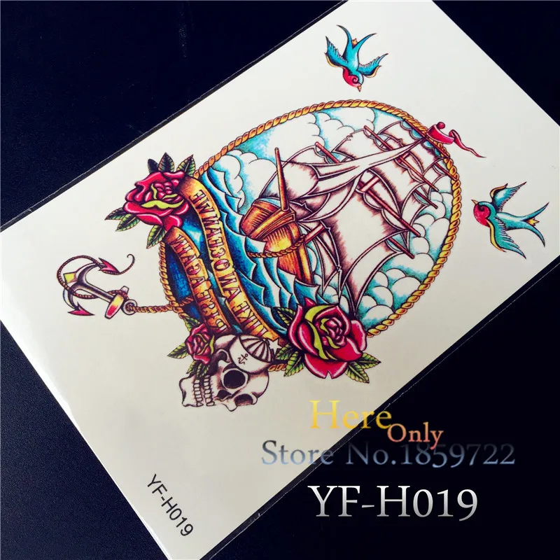 1PC Temp Sailing Sea Tattoo Sheets Arm HYFH19 New Harajuku Roses Thorn Bird Boat Anchor Tatoo Waterproof Tattoo Stickers ArmBand
1PC Temp Sailing Sea Tattoo Sheets Arm HYFH19 New Harajuku Roses Thorn Bird Boat Anchor Tatoo Waterproof Tattoo Stickers ArmBand