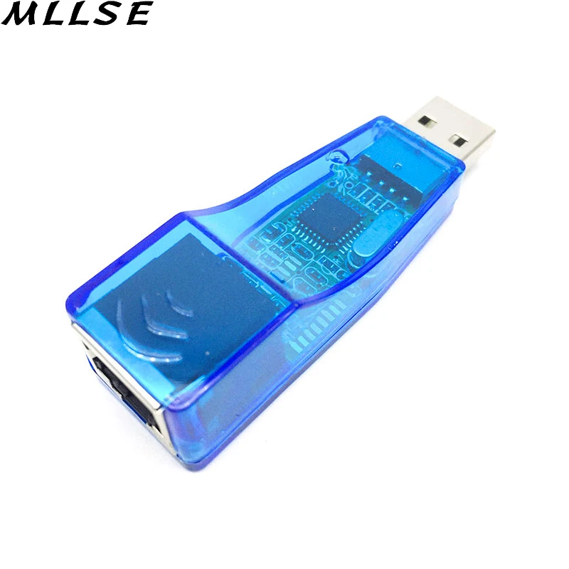 Фото MLLSE 1 шт. голубой цвет Ethernet USB 2 0 к локальной сети RJ45 сетевая карта адаптер кабель
