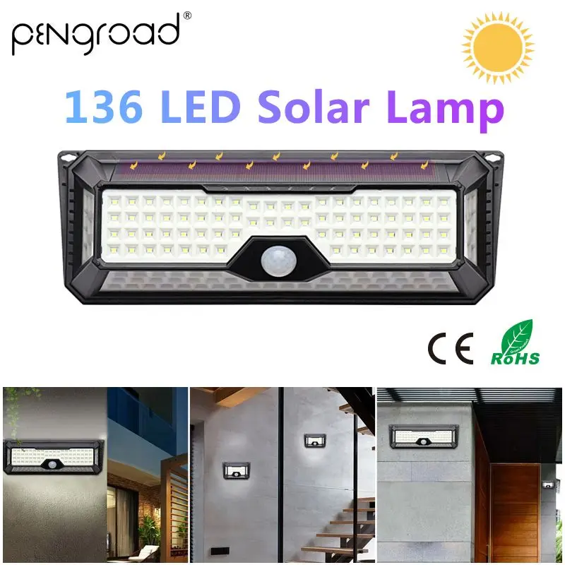 136LED Garden Solar Light Waterproof Solar PIR Motion Sensor Lamp 3Mode Security Garage Pool Doorway Wireless Night Light YSL125
136LED Garden Solar Light Waterproof Solar PIR Motion Sensor Lamp 3Mode Security Garage Pool Doorway Wireless Night Light YSL125