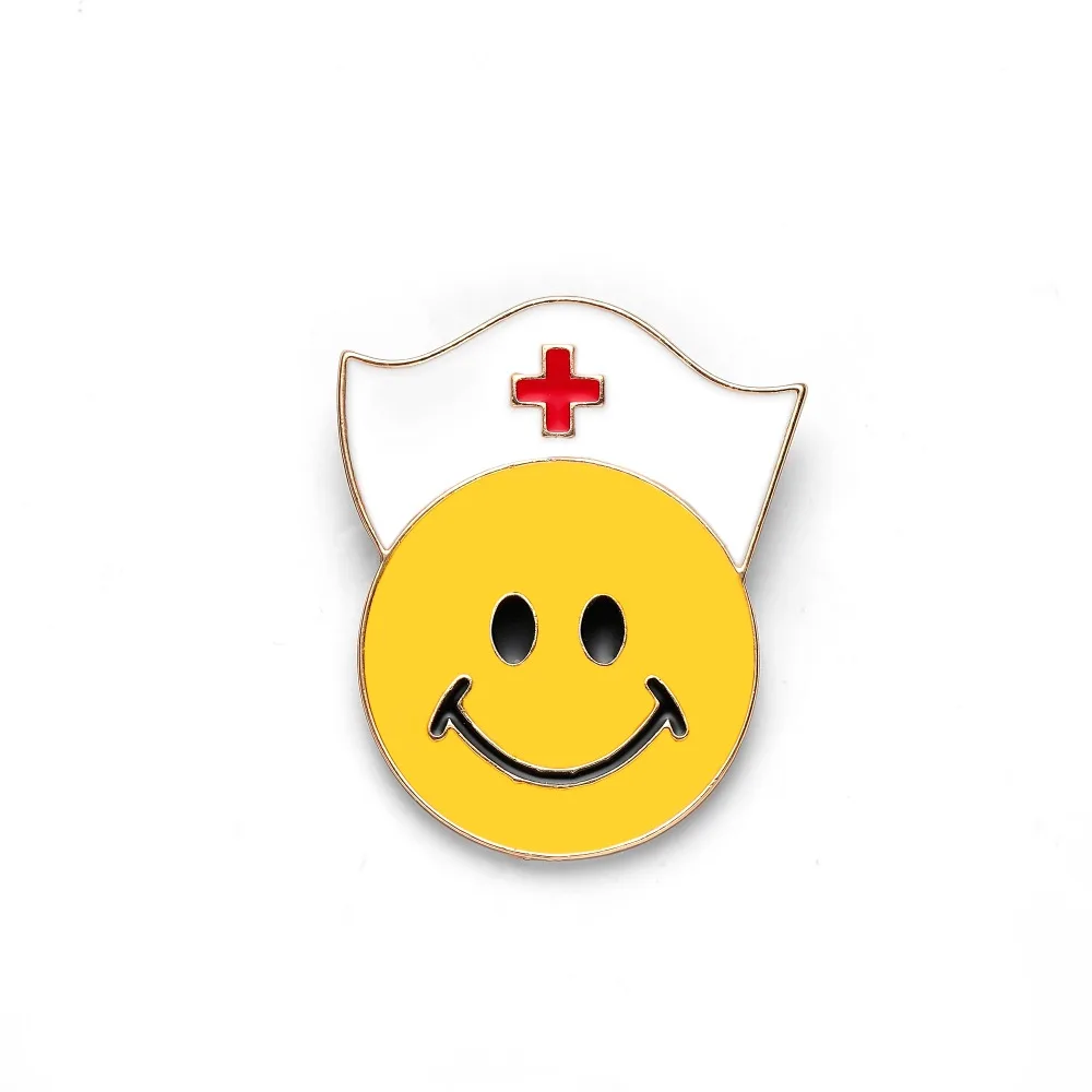 Women Smiling Face with Nurse Hat Pocket Pin Enamel Brooches Medical Lapel Brooch Cute Pins Emoticon Gift DIY Jewelry Wholesale
Women Smiling Face with Nurse Hat Pocket Pin Enamel Brooches Medical Lapel Brooch Cute Pins Emoticon Gift DIY Jewelry Wholesale
