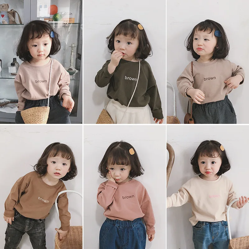 Hot Ins 2019 Spring Autumn Letter Boys T Shirt Casual Long Sleeve Kids Tshirt Korean Style Girls Tops For 1~8 Age Baby Pullover
Hot Ins 2019 Spring Autumn Letter Boys T Shirt Casual Long Sleeve Kids Tshirt Korean Style Girls Tops For 1~8 Age Baby Pullover