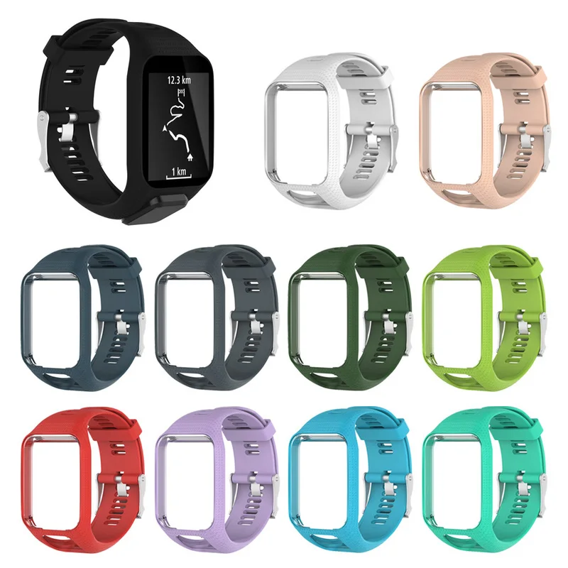 Replacement Silicone smart watch Band Strap for TomTom Runner 2 / 3 Spark/3 Sport GPS smart Watch
Replacement Silicone smart watch Band Strap for TomTom Runner 2 / 3 Spark/3 Sport GPS smart Watch