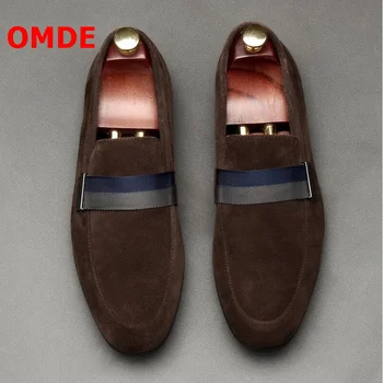 OMDE New Fashion Suede Men Loafers Handmade Slip On Men Shoes Leather Flats Breathable Casual Shoes Men's Smoking Slippers
OMDE New Fashion Suede Men Loafers Handmade Slip On Men Shoes Leather Flats Breathable Casual Shoes Men's Smoking Slippers