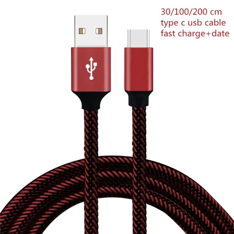 30/100/200 cm USB 3.1 Type C Cable 2.4A Fast Charger Braided Data Line For Meizu MX6 Pro 5 5s 6 6S 7 Plus 15 M15 Plus 16 16TH
30/100/200 cm USB 3.1 Type C Cable 2.4A Fast Charger Braided Data Line For Meizu MX6 Pro 5 5s 6 6S 7 Plus 15 M15 Plus 16 16TH