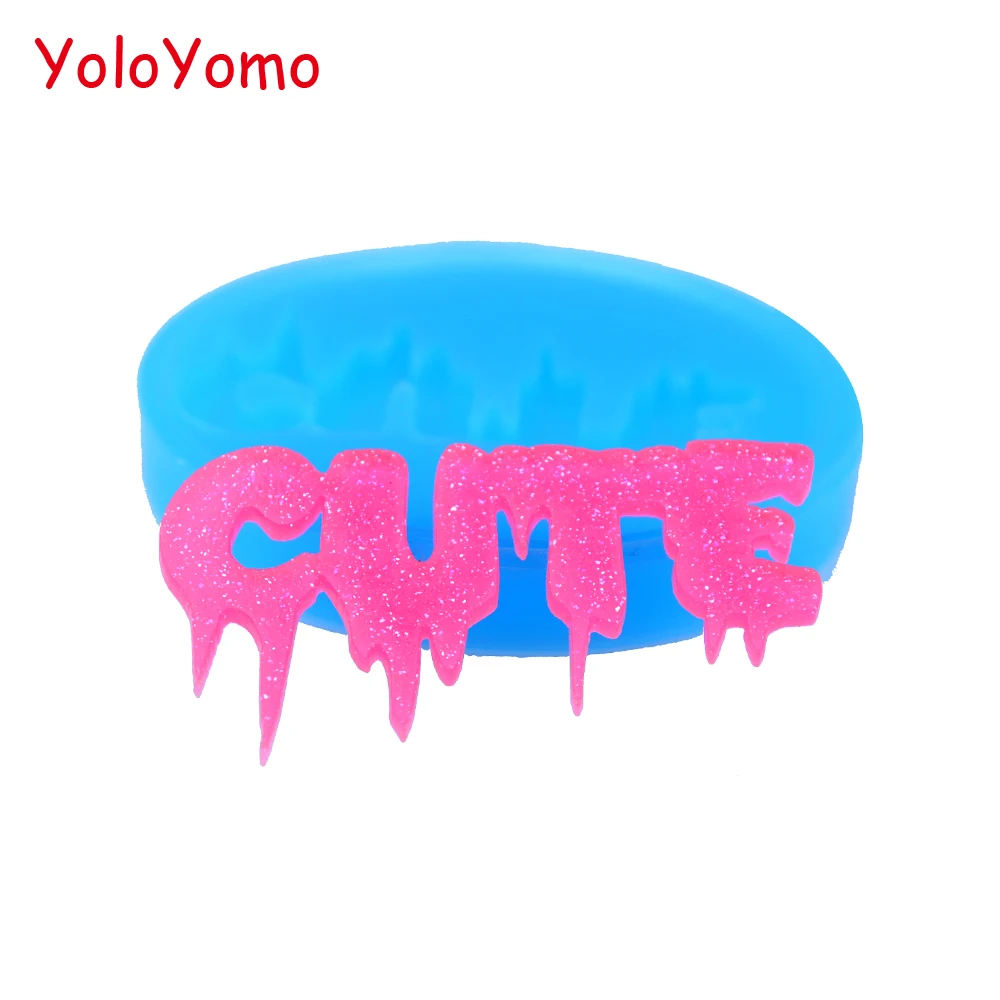 J180YL 46.6mm Creepy CUTE Silicone Mold - Drippy Word Mold Cupcake Toppers, Fondant, Candy, Chocolate, Resin Clay, Icing Mold
J180YL 46.6mm Creepy CUTE Silicone Mold - Drippy Word Mold Cupcake Toppers, Fondant, Candy, Chocolate, Resin Clay, Icing Mold