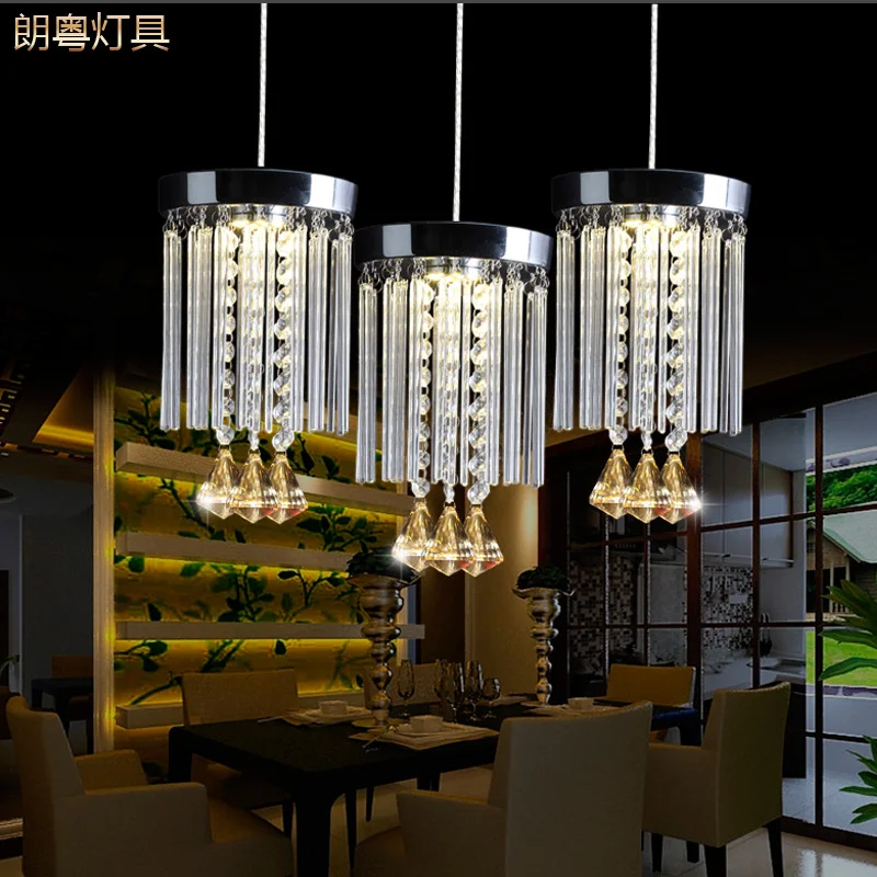 LED round crystal lamp pendant lights single head simple modern lamp head three Restaurant Bar character ZCL
LED round crystal lamp pendant lights single head simple modern lamp head three Restaurant Bar character ZCL