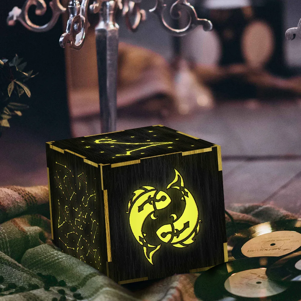 1Piece Pisces Color Nightlight LED Lantern Handmade Wood Lantern Light Box Kid Room Night Light Zodiac Sign Illuminated Display
1Piece Pisces Color Nightlight LED Lantern Handmade Wood Lantern Light Box Kid Room Night Light Zodiac Sign Illuminated Display