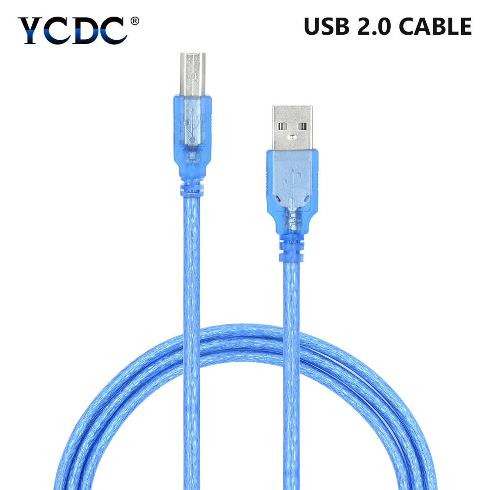 High Speed Transparent Blue USB 2.0 Printer Cable Type A Male to Type B Male Dual Shielding for 1m, 1.8m, 3m ,5m
High Speed Transparent Blue USB 2.0 Printer Cable Type A Male to Type B Male Dual Shielding for 1m, 1.8m, 3m ,5m