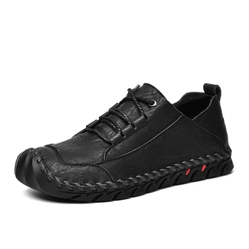 Men Outdoor Casual Shoes Cowhide Genuine leather Men's Rubber Shoes Male Jogging Male Sneakers Black Gray Men Shoes
Men Outdoor Casual Shoes Cowhide Genuine leather Men's Rubber Shoes Male Jogging Male Sneakers Black Gray Men Shoes