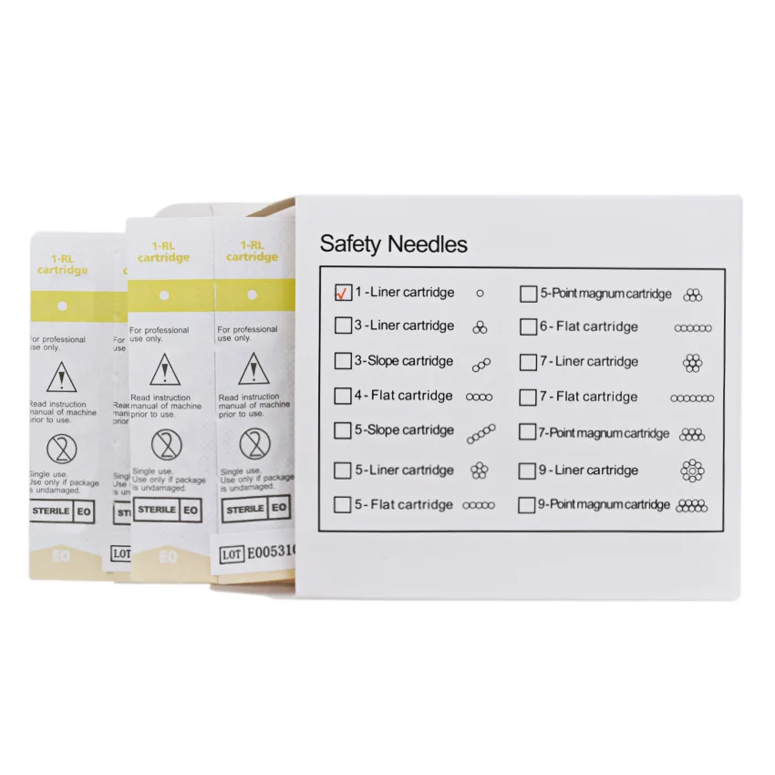 Tattoo Needles Cartridge Microblading Needle 20Pcs 1RL Sterilized Eyebrow Permanent Makeup Machine Pen Power Tattoo Supply Tools
Tattoo Needles Cartridge Microblading Needle 20Pcs 1RL Sterilized Eyebrow Permanent Makeup Machine Pen Power Tattoo Supply Tools