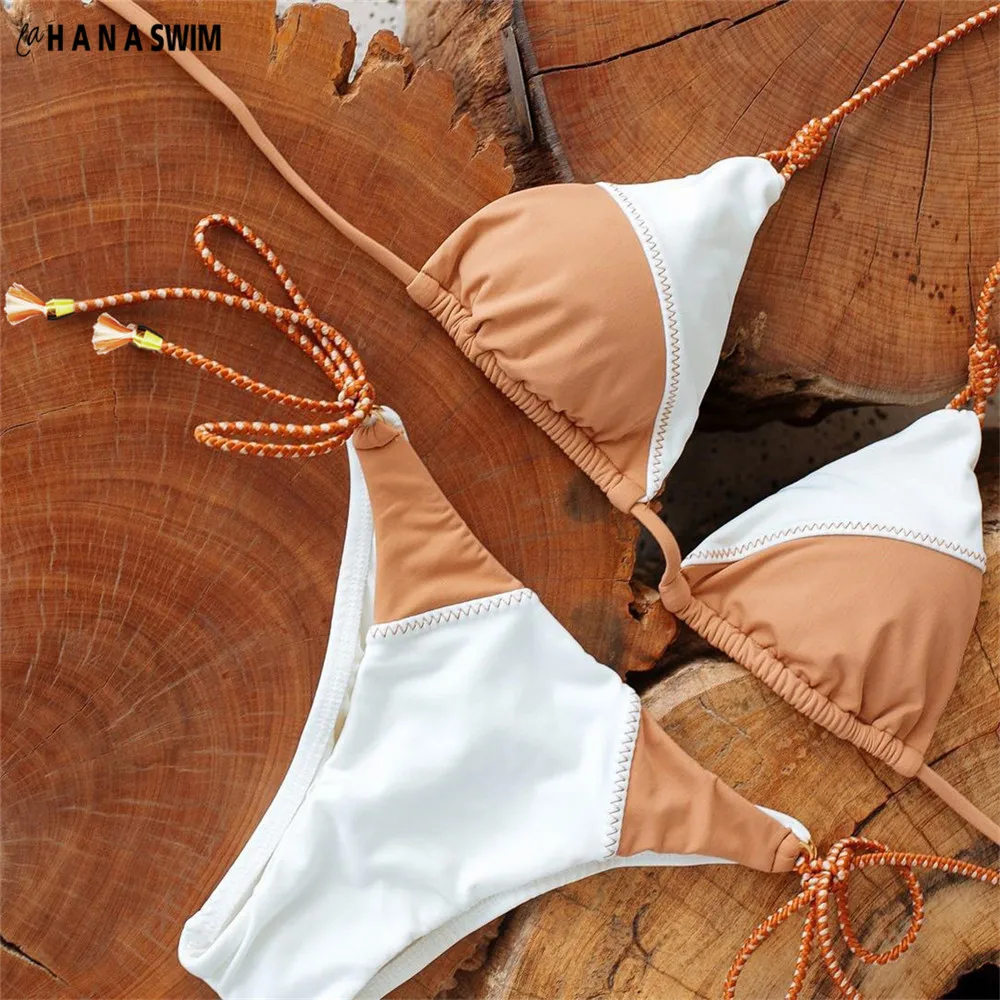 Halter Bikini Set 2019 Femme NEW Sexy Bandage Adjustable Strap Biqinis Push-Up Patchwork Swimwear Women Swimsuit Beach Suits
Halter Bikini Set 2019 Femme NEW Sexy Bandage Adjustable Strap Biqinis Push-Up Patchwork Swimwear Women Swimsuit Beach Suits