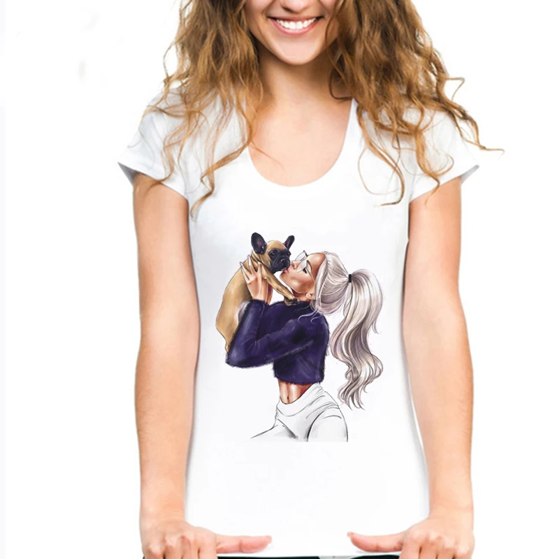 Print Tee Shirt Femme Short Sleeve Sexy Girl White Tshirts Korean Vogue Tees Women Harajuku T Shirt Women Girl and Dog Kawaii
Print Tee Shirt Femme Short Sleeve Sexy Girl White Tshirts Korean Vogue Tees Women Harajuku T Shirt Women Girl and Dog Kawaii
