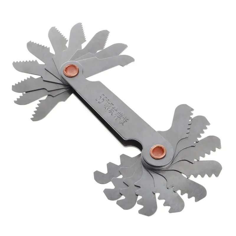 2Pcs/Set Stainless Steel Metric Screw Pitch 60+55 Degree Thread Gauge Measure Tools
2Pcs/Set Stainless Steel Metric Screw Pitch 60+55 Degree Thread Gauge Measure Tools