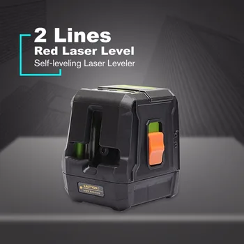 

Portable Laser Levels Green Red Beam 2 Lines Leveling Instrument Self-leveling Laser Leveler Vertical Horizontal Cross-Line