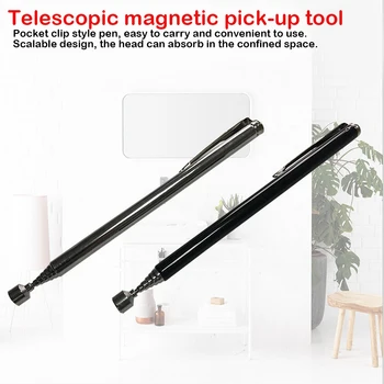 Portable Pocket Magnetic Pick Up Pen tools Rod Stick Extending Magnet Telescopic Easy Rod Handheld Tool 1pcs Black
Portable Pocket Magnetic Pick Up Pen tools Rod Stick Extending Magnet Telescopic Easy Rod Handheld Tool 1pcs Black