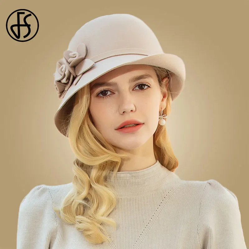 FS 100% Australian Wool Cloche Hats For Women Wide Brim Winter Autumn Derby Hat Felt Fedoras Felt Bowler Hat
FS 100% Australian Wool Cloche Hats For Women Wide Brim Winter Autumn Derby Hat Felt Fedoras Felt Bowler Hat