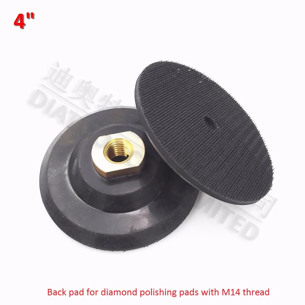 DIATOOL 2pcs 4" M14 Thread Rubber backer Soft 100MM backup pads for polishing pads sanding disk
DIATOOL 2pcs 4" M14 Thread Rubber backer Soft 100MM backup pads for polishing pads sanding disk
