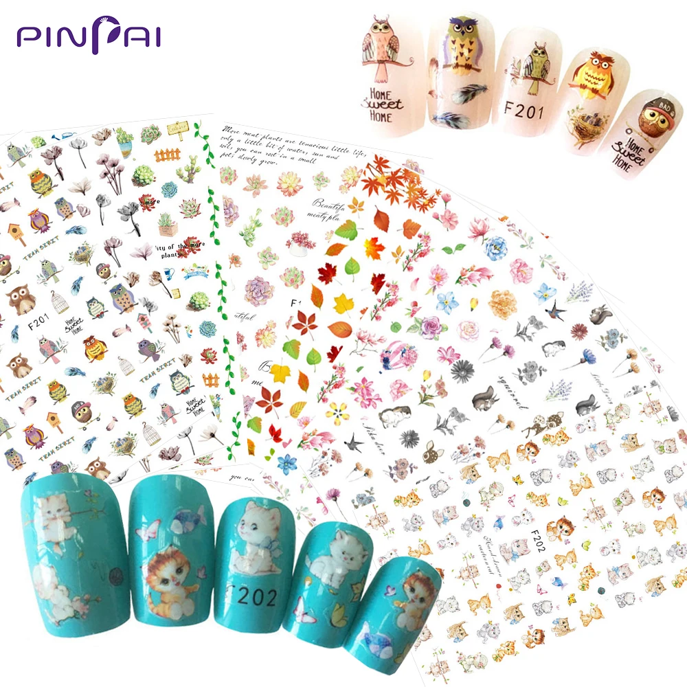 10 Styles Fashion Nail Art Decoration Sticker Adhesive Flower Animal Leaf DIY Manicure Tips Wraps Nails Sticker Decal Sliders
10 Styles Fashion Nail Art Decoration Sticker Adhesive Flower Animal Leaf DIY Manicure Tips Wraps Nails Sticker Decal Sliders