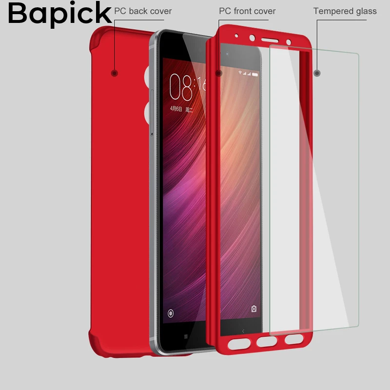 Bapick Luxury Full Cover Protective Phone Case for Xiaomi Redmi Note 4 Case for Xiaomi Redmi Note 4X Case Protector with Glass
Bapick Luxury Full Cover Protective Phone Case for Xiaomi Redmi Note 4 Case for Xiaomi Redmi Note 4X Case Protector with Glass