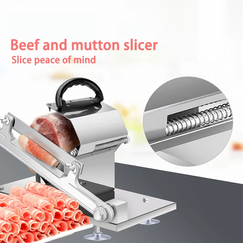 Household manual meat slicer commercial desktop easy to cut frozen meat meat grinder sliced sliced beef and lamb slices
Household manual meat slicer commercial desktop easy to cut frozen meat meat grinder sliced sliced beef and lamb slices