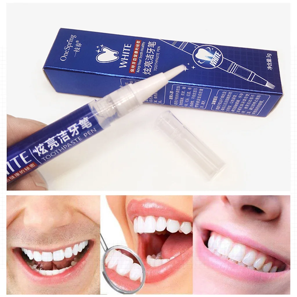 3 Kinds Teeth Whitening Pen Tooth Gel Quick Remove Stain Yellow Pen Teeth Cleaning Pen with Brush External Stains Removal TSLM2
3 Kinds Teeth Whitening Pen Tooth Gel Quick Remove Stain Yellow Pen Teeth Cleaning Pen with Brush External Stains Removal TSLM2