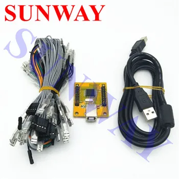Arcade USB controller Interface 2 JOYSTICKS & 27 BUTTONS,2 player MAME Multicade Keyboard Encoder,USB to Jamma controller
Arcade USB controller Interface 2 JOYSTICKS & 27 BUTTONS,2 player MAME Multicade Keyboard Encoder,USB to Jamma controller