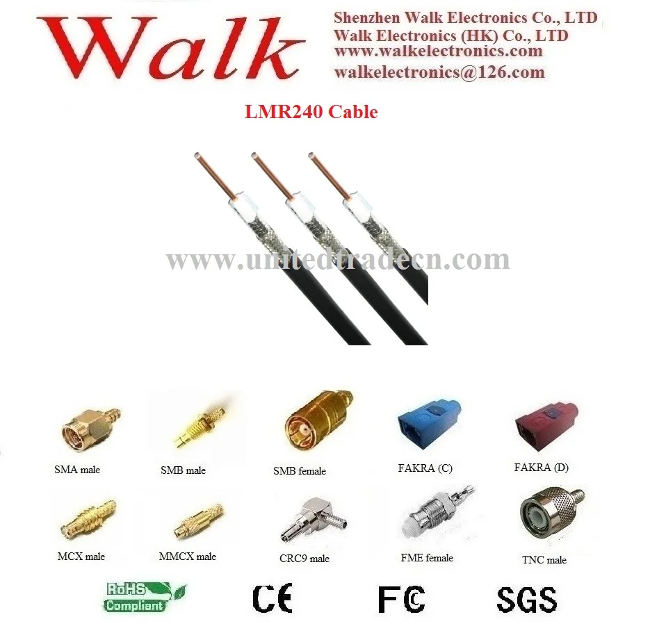 128 wires braid LMR240 cable, tinned coaxial cable LMR240, quality LMR240 cable, 50ohm, black color
128 wires braid LMR240 cable, tinned coaxial cable LMR240, quality LMR240 cable, 50ohm, black color