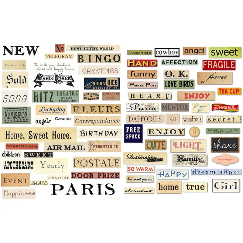 1 PCS Vintage Prints Words Kawaii Aesthetic Stickers Scrapbooking Cute Logo Staionery Back to School Supplies
1 PCS Vintage Prints Words Kawaii Aesthetic Stickers Scrapbooking Cute Logo Staionery Back to School Supplies