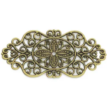 20pcs 57x28mm Antique Bronze Hollow Filigree Flower Wraps Connectors, Brass Hair Accessories Components
20pcs 57x28mm Antique Bronze Hollow Filigree Flower Wraps Connectors, Brass Hair Accessories Components