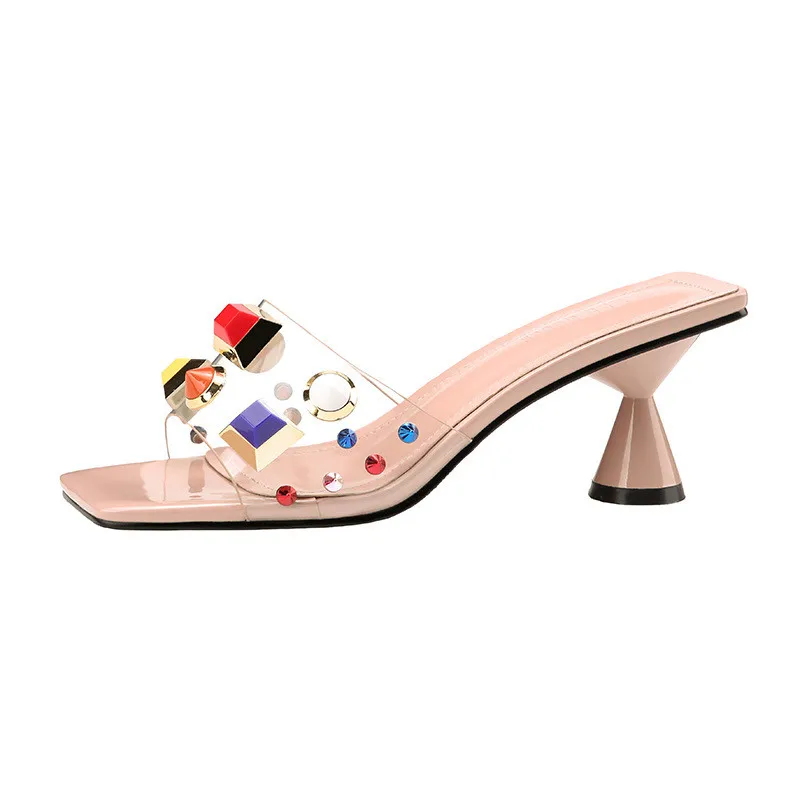 2019 spring and autumn new Korean version of the thick with transparent high heel women's shoes nude 0510
2019 spring and autumn new Korean version of the thick with transparent high heel women's shoes nude 0510