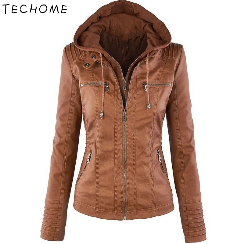XS-7XL Ladies Faux Leather Jacket Windbreak Autumn Streetwear Basic Coat Motorcycle Zip Up Hoodies Jackets Overcoat Plus Size
XS-7XL Ladies Faux Leather Jacket Windbreak Autumn Streetwear Basic Coat Motorcycle Zip Up Hoodies Jackets Overcoat Plus Size