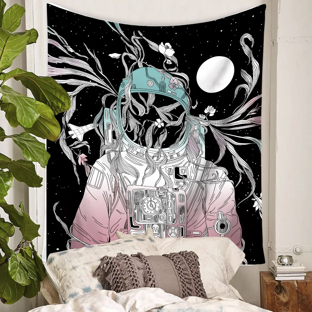 Spaceman Pink Bohemian Tapestry Wall Fabric Abstract Starry Sky Moon Mandala Tapestry Wall Hanging Hippie Boho Psychedelic Tapiz
Spaceman Pink Bohemian Tapestry Wall Fabric Abstract Starry Sky Moon Mandala Tapestry Wall Hanging Hippie Boho Psychedelic Tapiz