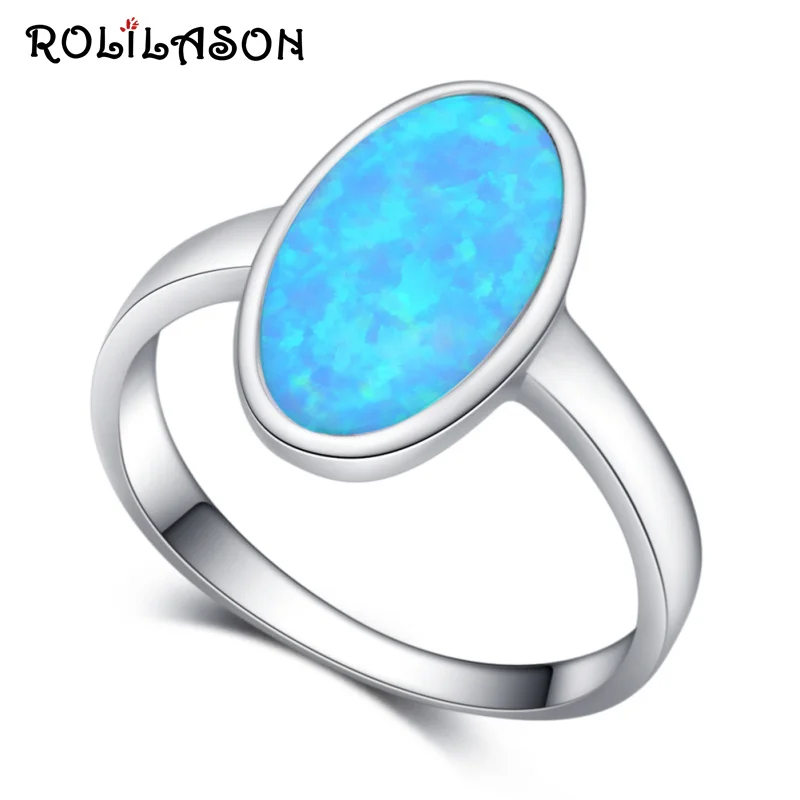ROLILASON Precious rings blue fire opal silver rings romantic vacation vibe jewelry for women OR932
ROLILASON Precious rings blue fire opal silver rings romantic vacation vibe jewelry for women OR932