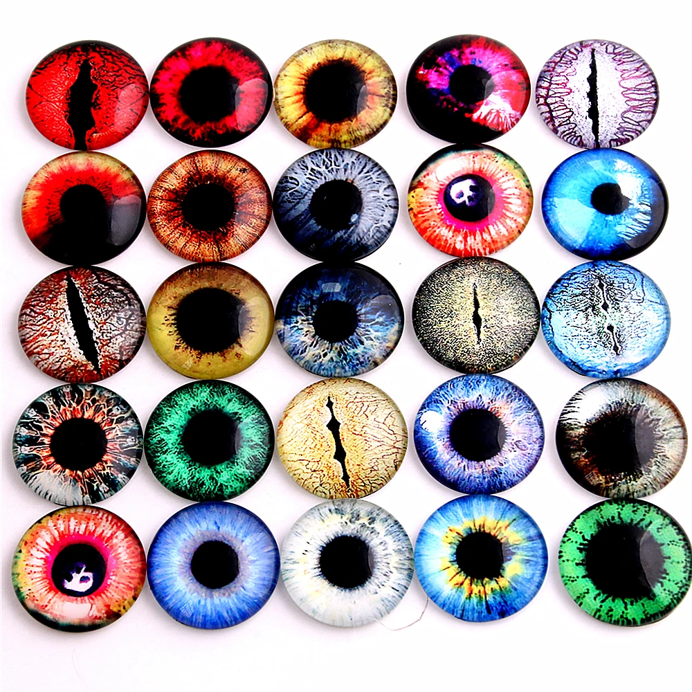 SWEET BELL 20 pcs 20mm 25mm Round Glass Cabochons Mixed eyes Glass Cabochons Jewelry Findings 9C1479
SWEET BELL 20 pcs 20mm 25mm Round Glass Cabochons Mixed eyes Glass Cabochons Jewelry Findings 9C1479