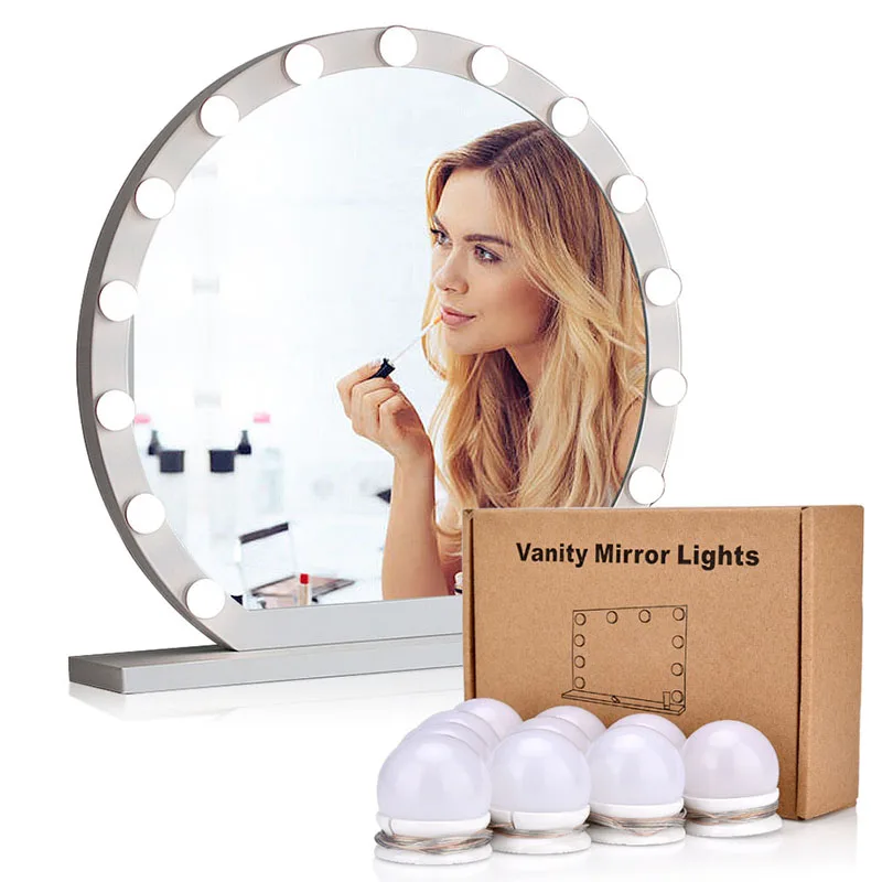 10pcs Makeup Mirror Vanity LED Light Bulbs USB Powered Mirror Light Makeup Vanity Lamp Adjustable Cosmetic Mirrors Light
10pcs Makeup Mirror Vanity LED Light Bulbs USB Powered Mirror Light Makeup Vanity Lamp Adjustable Cosmetic Mirrors Light