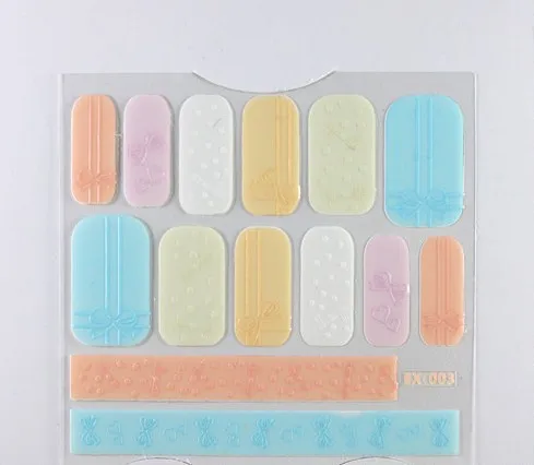 12pcs/lot Decals Blue Pink White Red 3D Nail Stickers Knit Yarn Pattern Tips Art for Women Beauty 24 model choose | Красота и