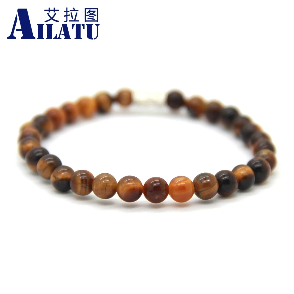 Ailatu New Design Beaded Jewelry Wholesale 6mm Tiger Eye, Bronzite, White Howlite, Lava Rock Stone Tube Bracelets
Ailatu New Design Beaded Jewelry Wholesale 6mm Tiger Eye, Bronzite, White Howlite, Lava Rock Stone Tube Bracelets
