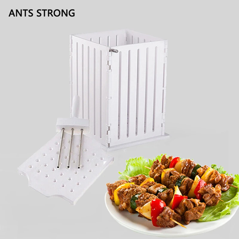ANTS STRONG detachable BBQ meat skewer/36 holes upgraded version creative string meat device kebab maker box
ANTS STRONG detachable BBQ meat skewer/36 holes upgraded version creative string meat device kebab maker box