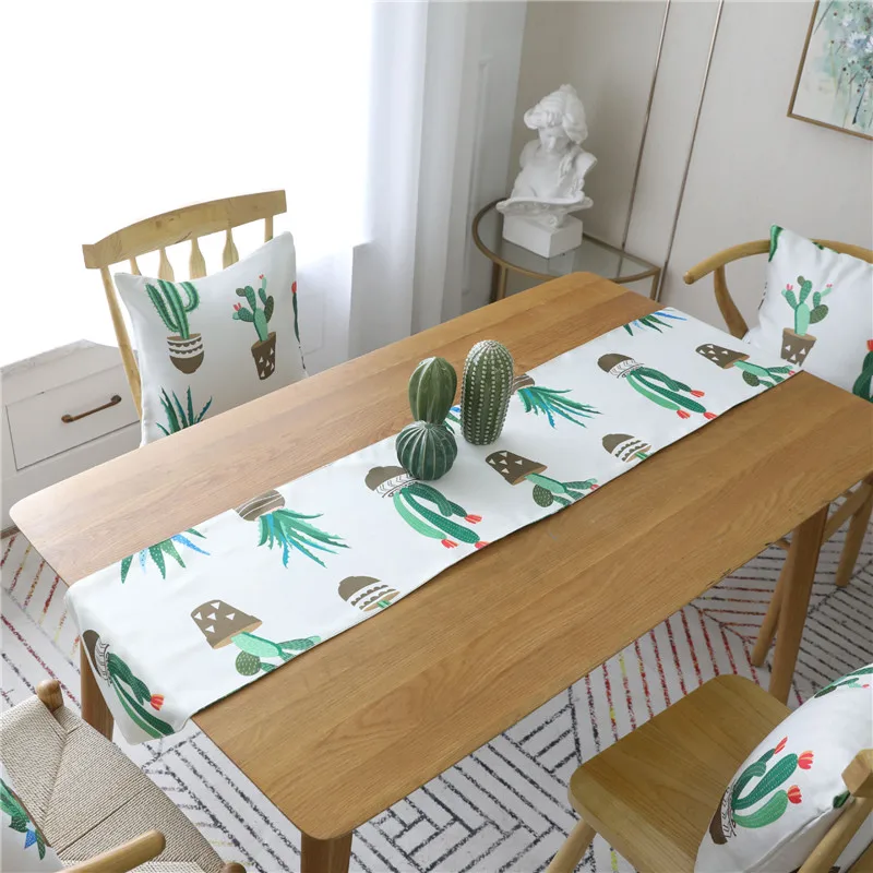 Creative Nodic Print Cactus Table Runner Flag Modern Solid Tablecloth TV Cabinet Table Cover for Wedding Party Home Decor
Creative Nodic Print Cactus Table Runner Flag Modern Solid Tablecloth TV Cabinet Table Cover for Wedding Party Home Decor